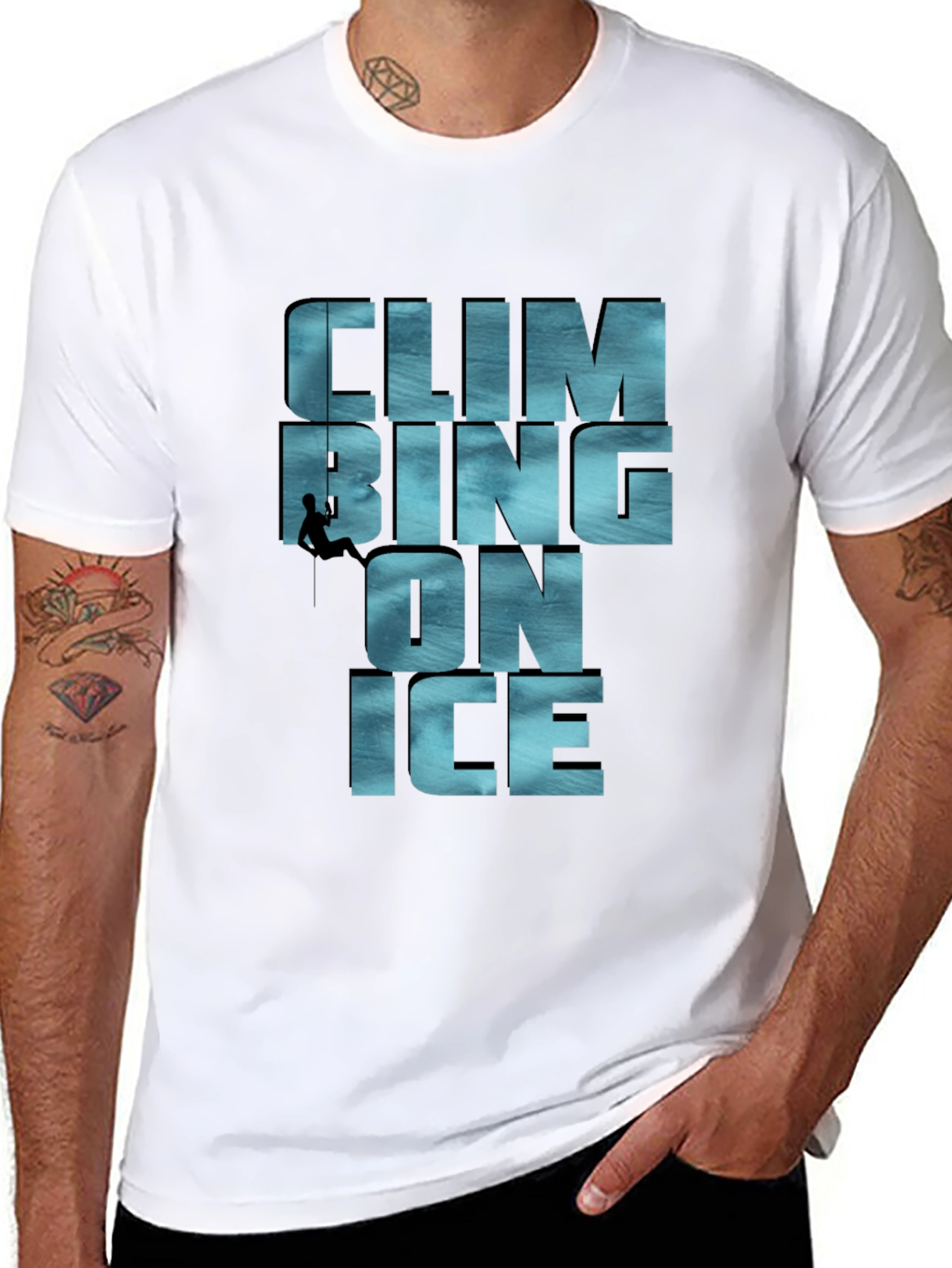Climbing On Ice T-Shirt