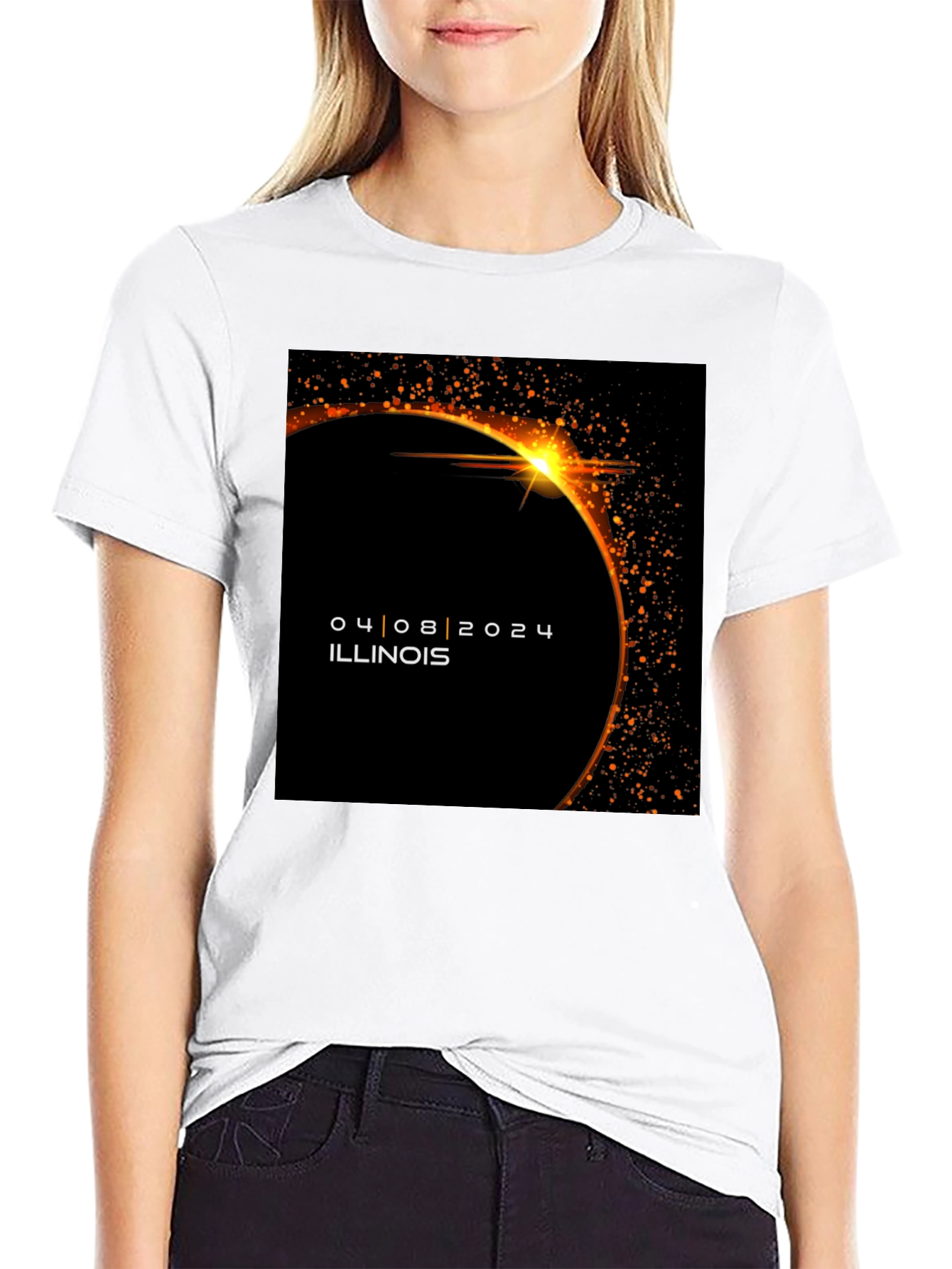 Illinois Eclipse T-Shirt - April 8 2024