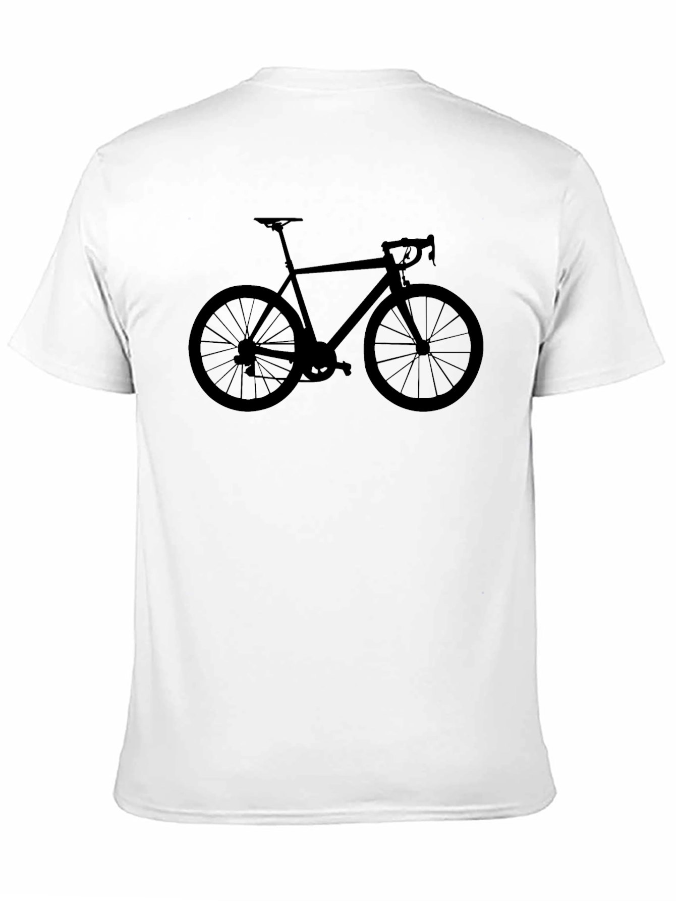 Bike Silhouette Graphic T-Shirt - Black