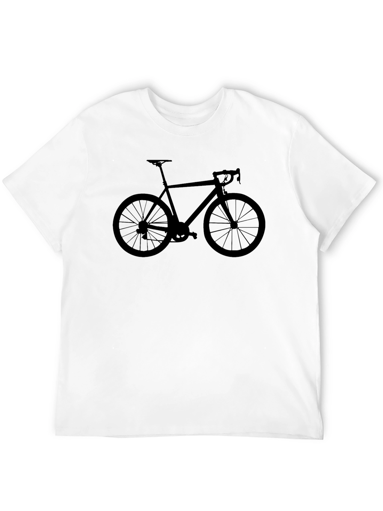 Bike Silhouette Graphic T-Shirt - Black