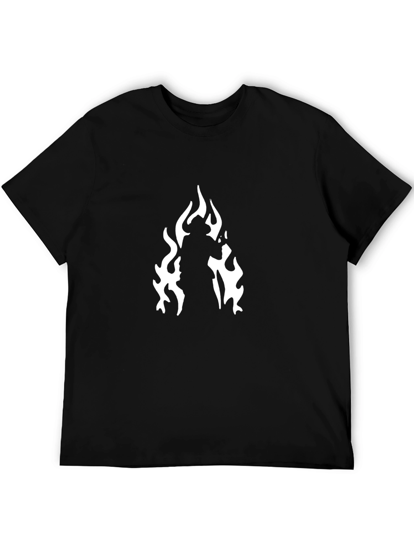 Fiery Silhouette Black T-Shirt