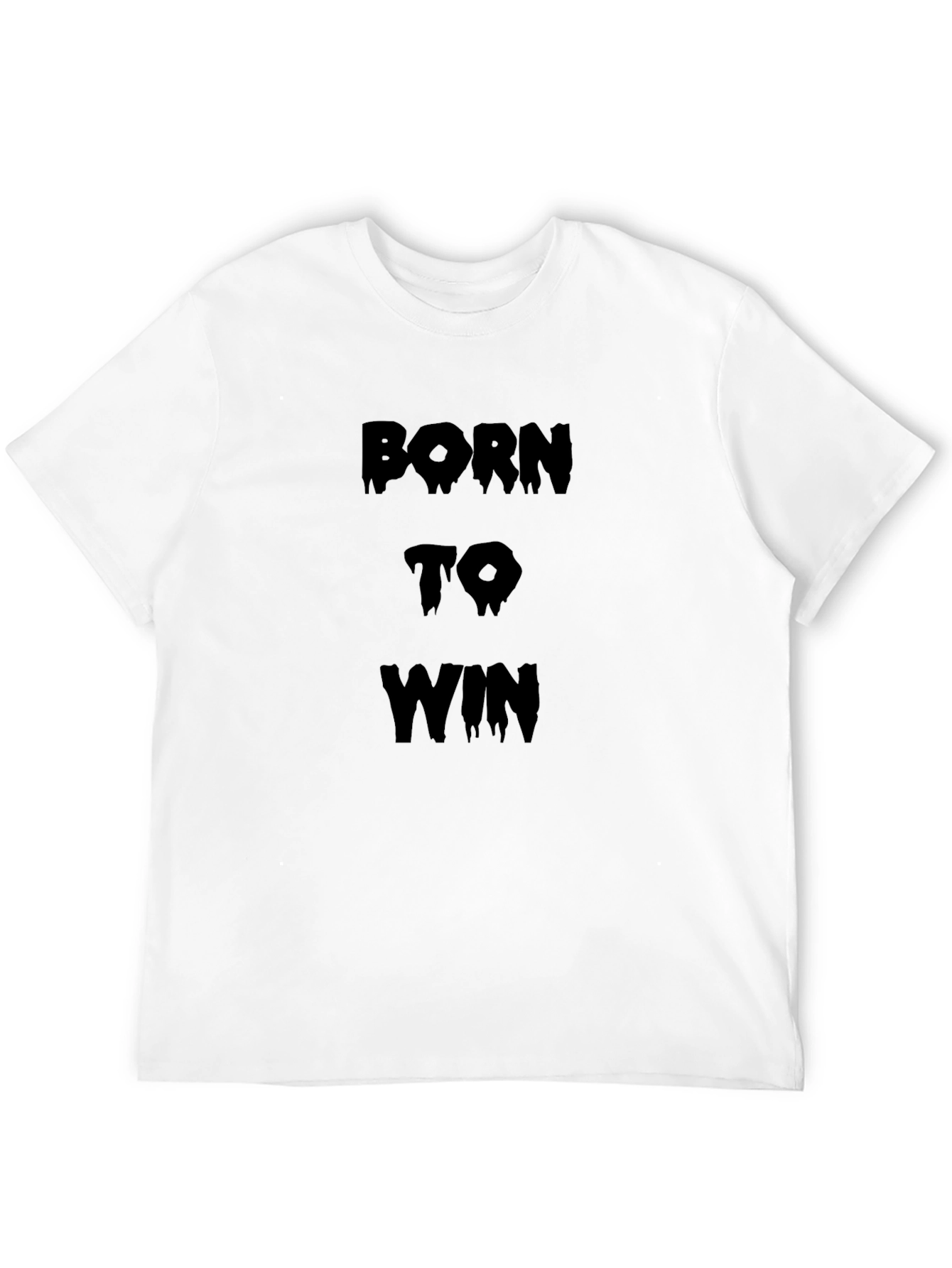 Born to Win Black Graphic T-Shirt