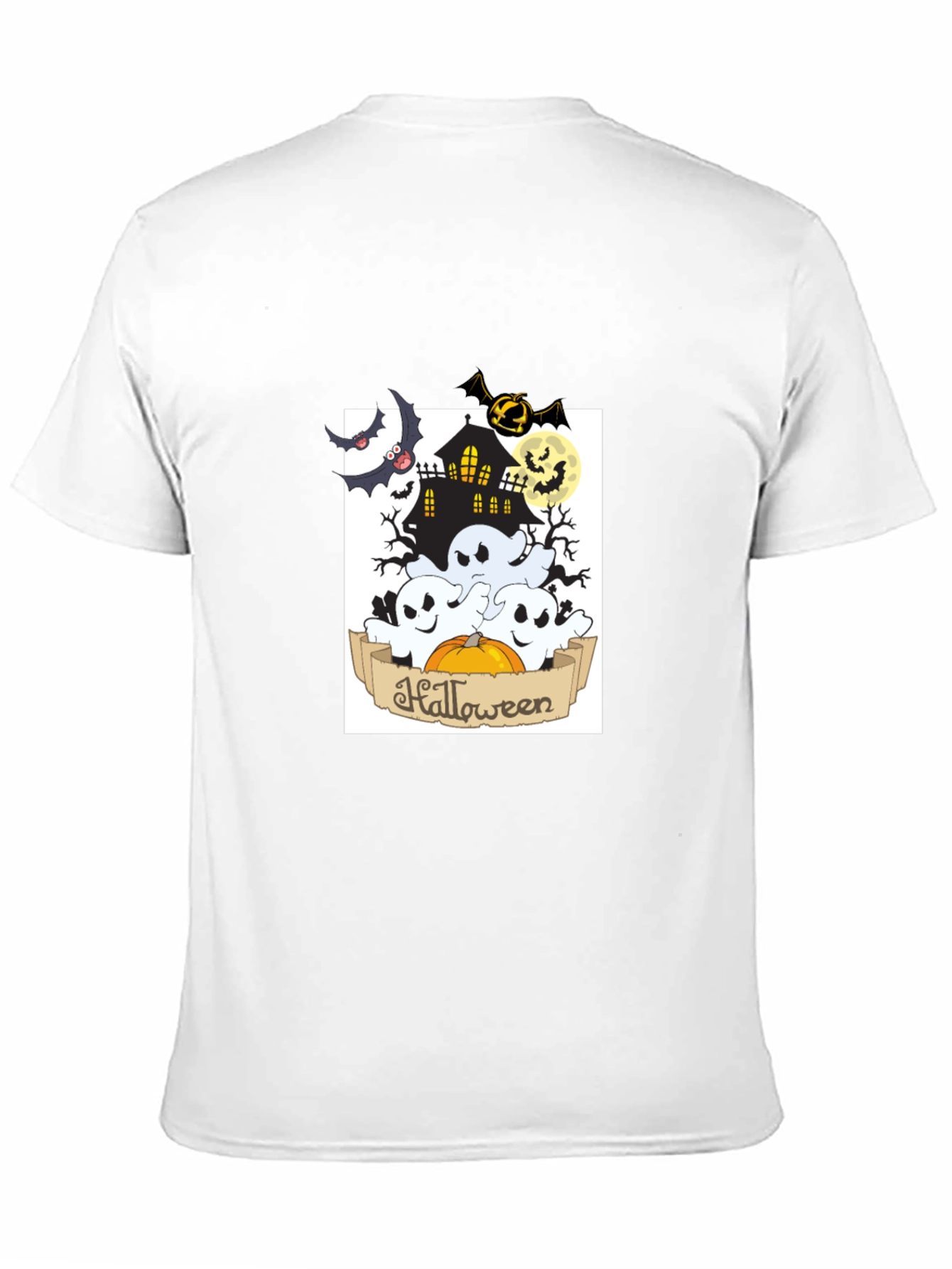 Spooky Halloween Black Graphic Tee