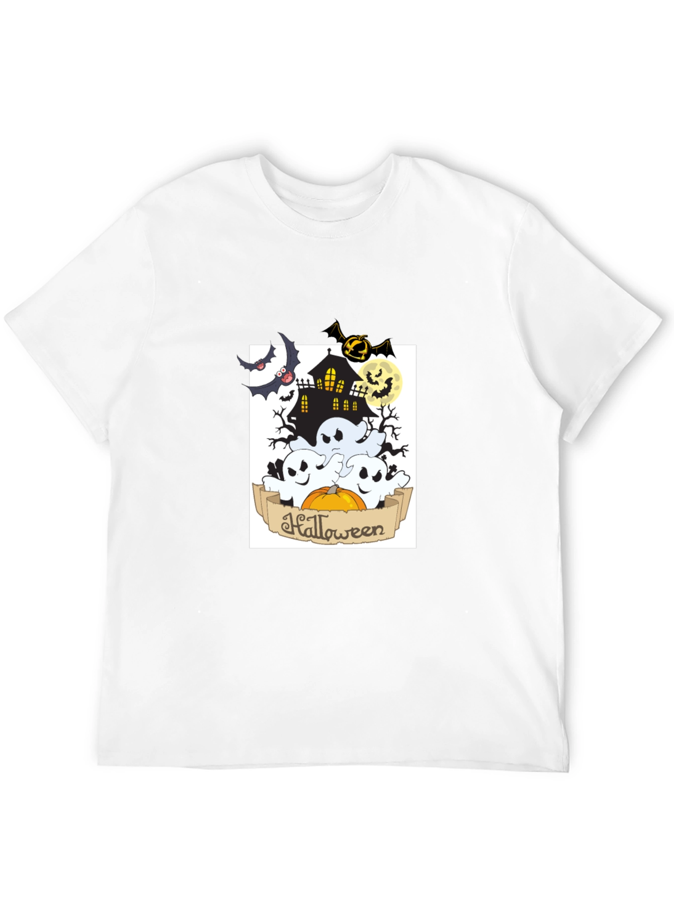 Spooky Halloween Black Graphic Tee