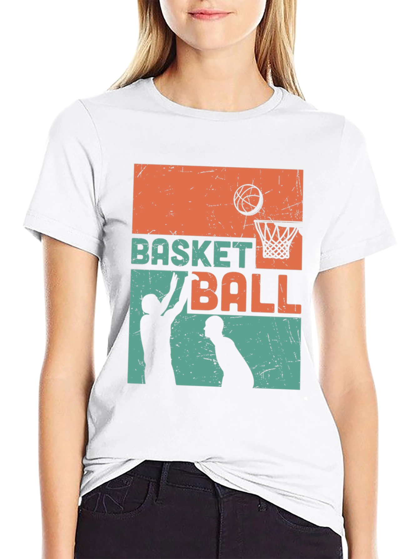 Retro Basketball Graphic Tee - Cool Sportswear