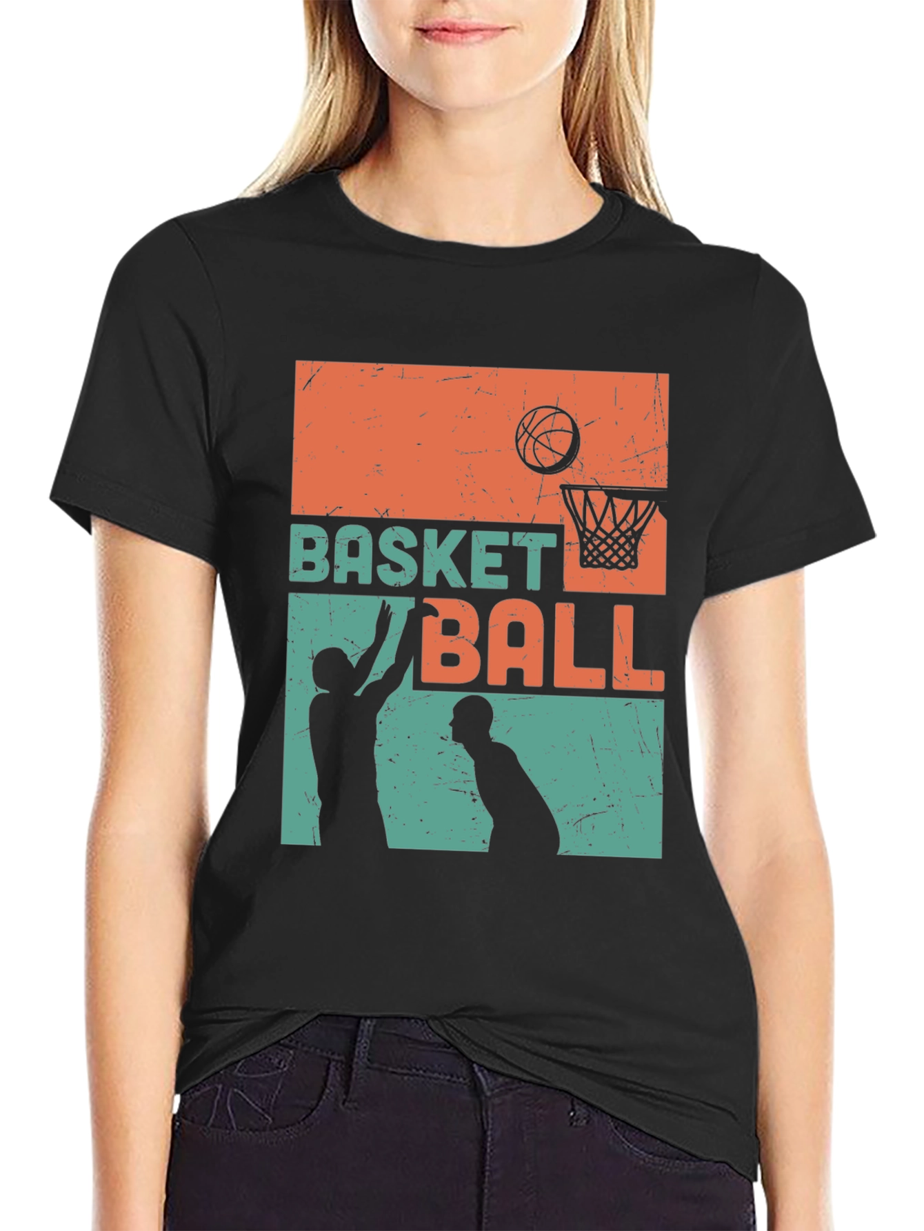 Retro Basketball Graphic Tee - Cool Sportswear