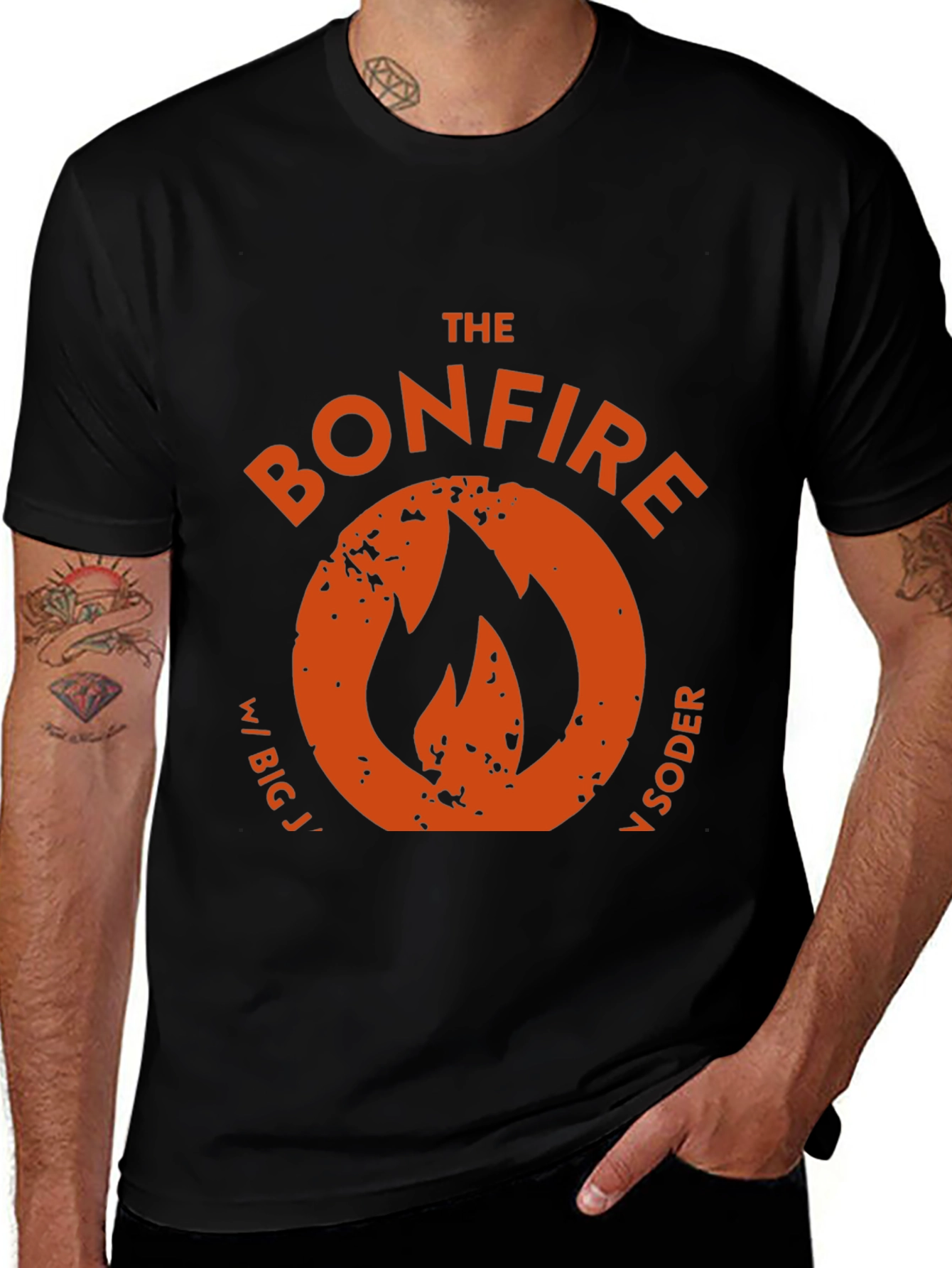 The Bonfire w/ Big J & Soder Black Tee