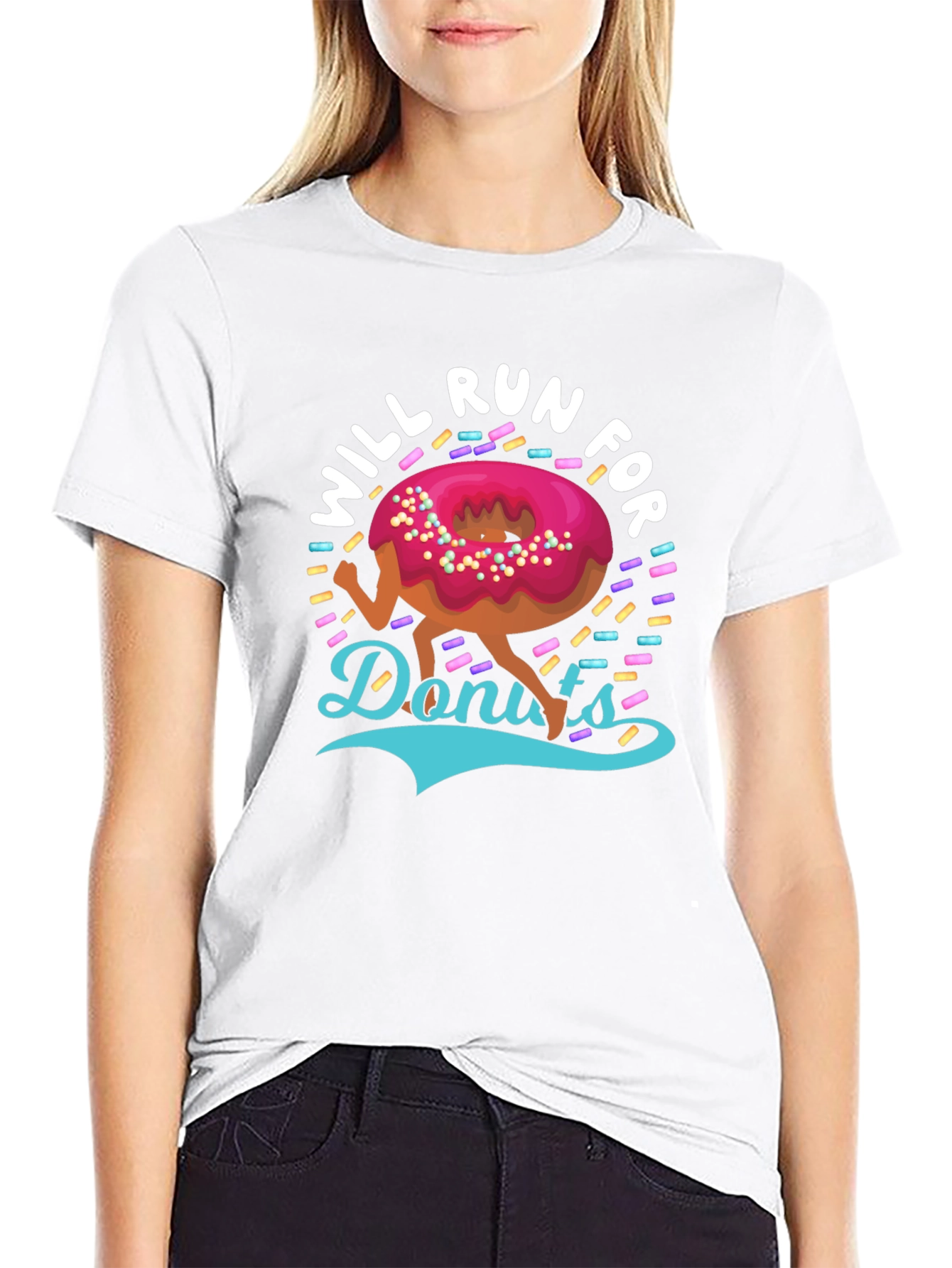 Will Run for Donuts Graphic Tee