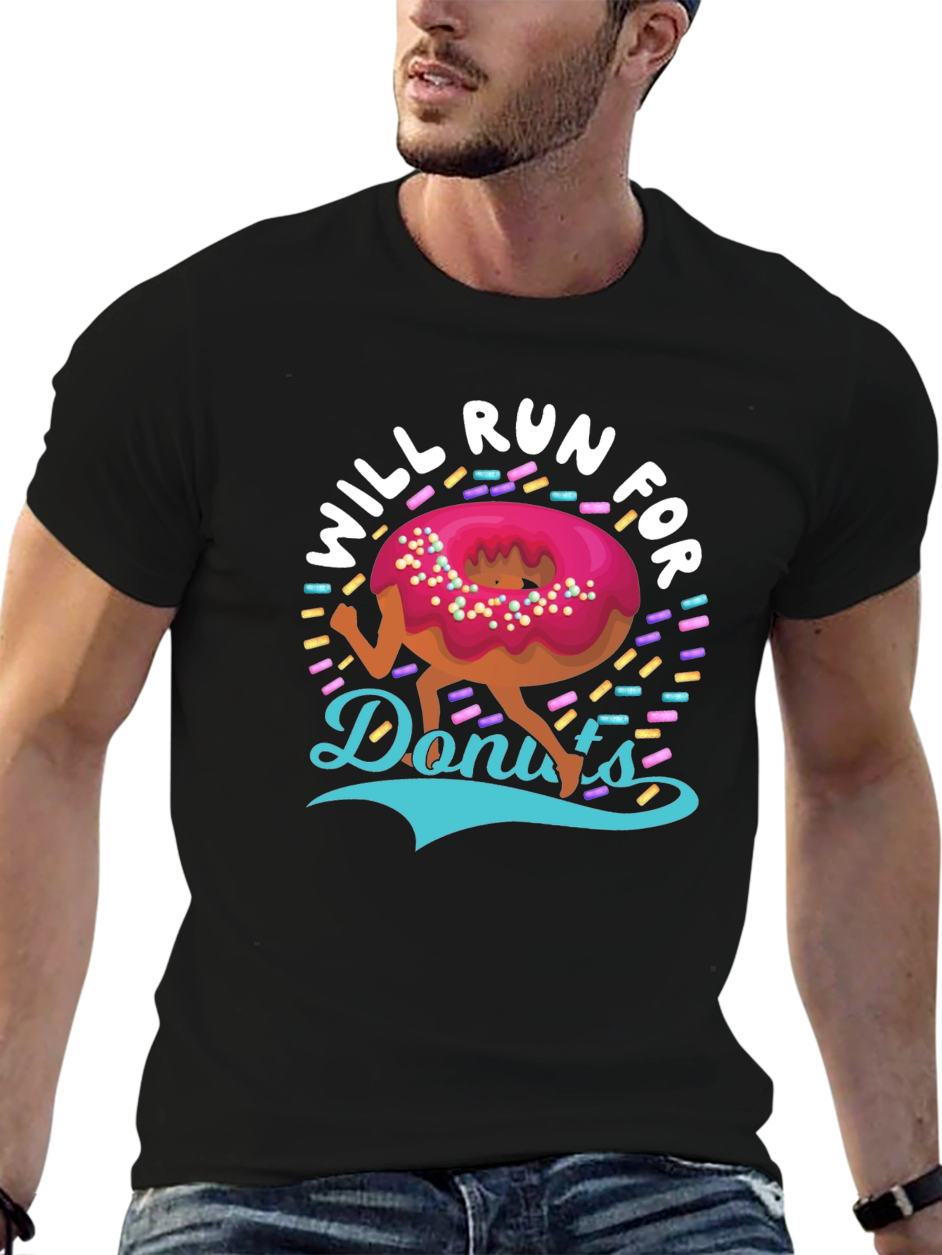 Will Run for Donuts Graphic Tee