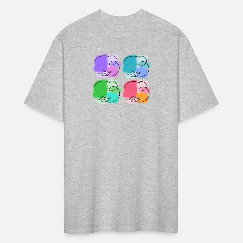 Abstract Vibrant Faces