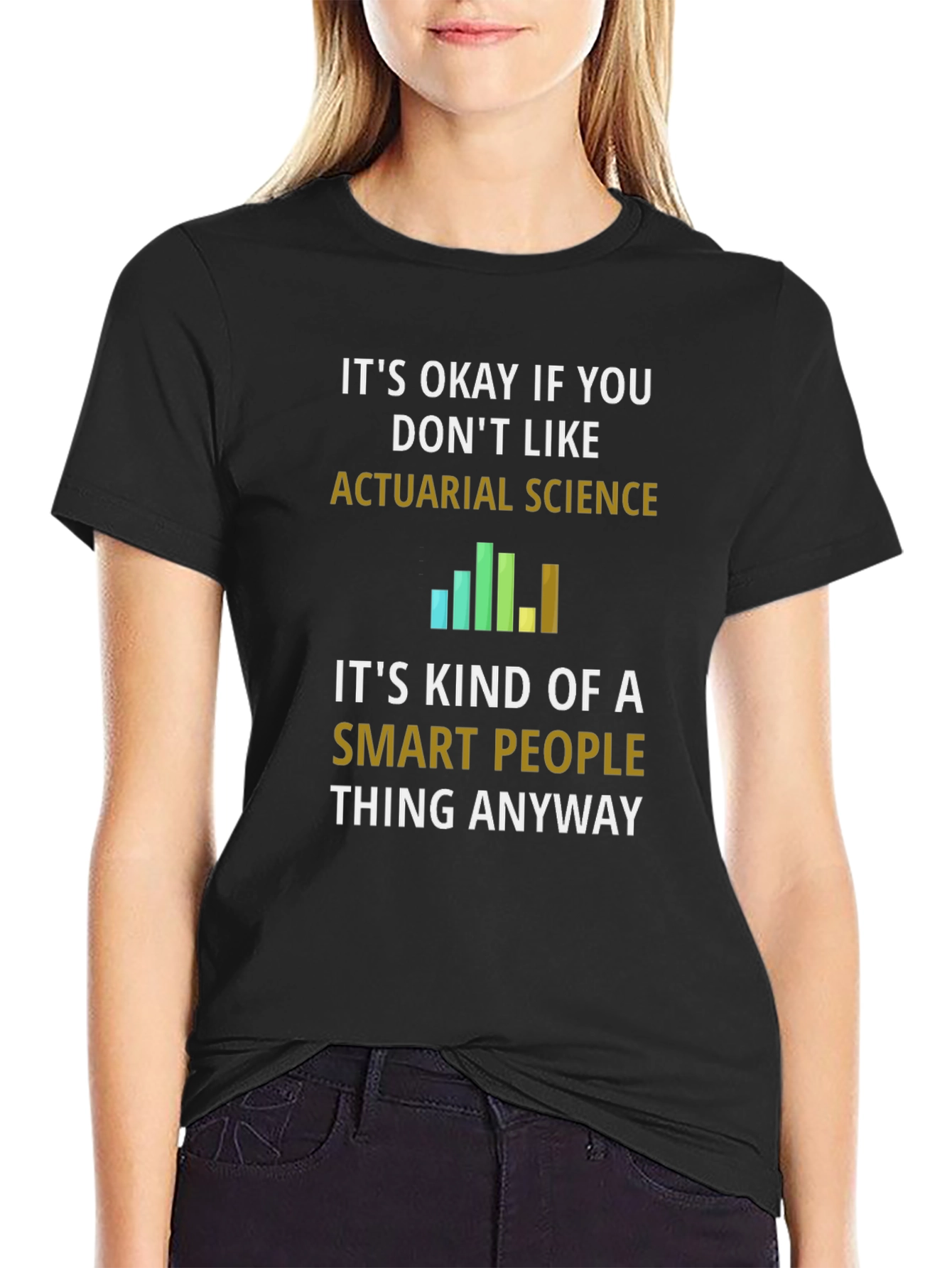 Actuarial Science Smart People Black T-Shirt