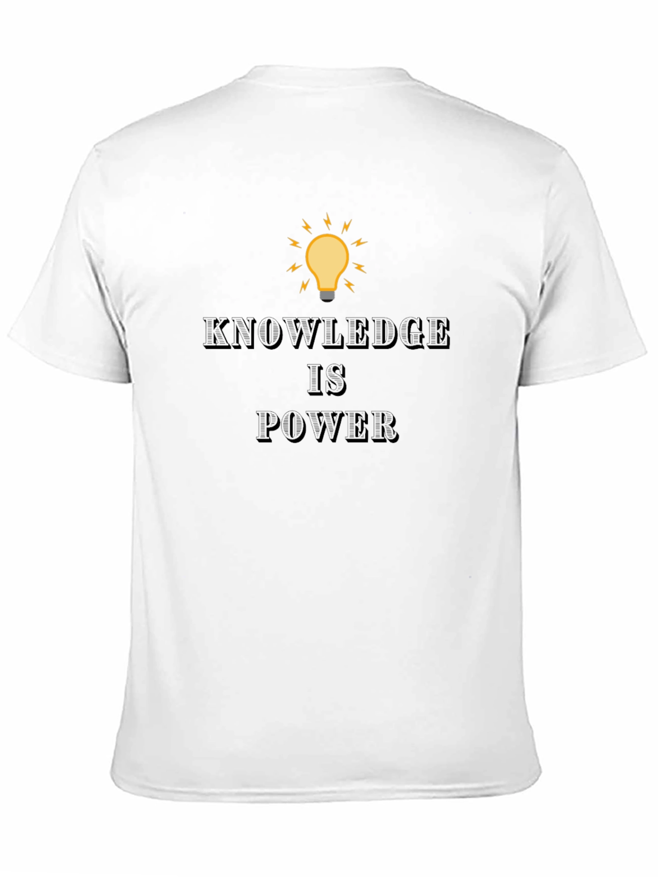 Knowledge is Power Black T-Shirt