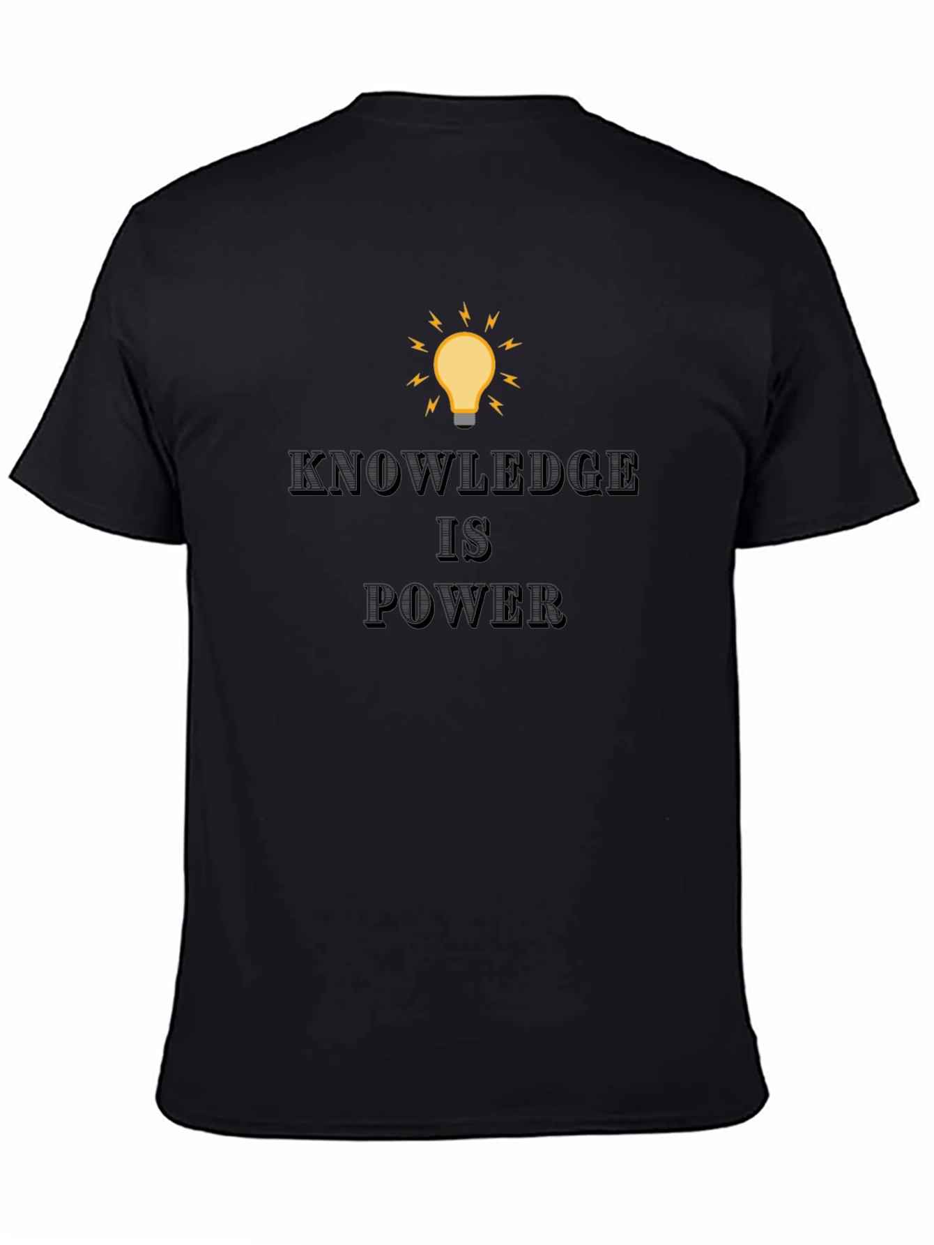 Knowledge is Power Black T-Shirt