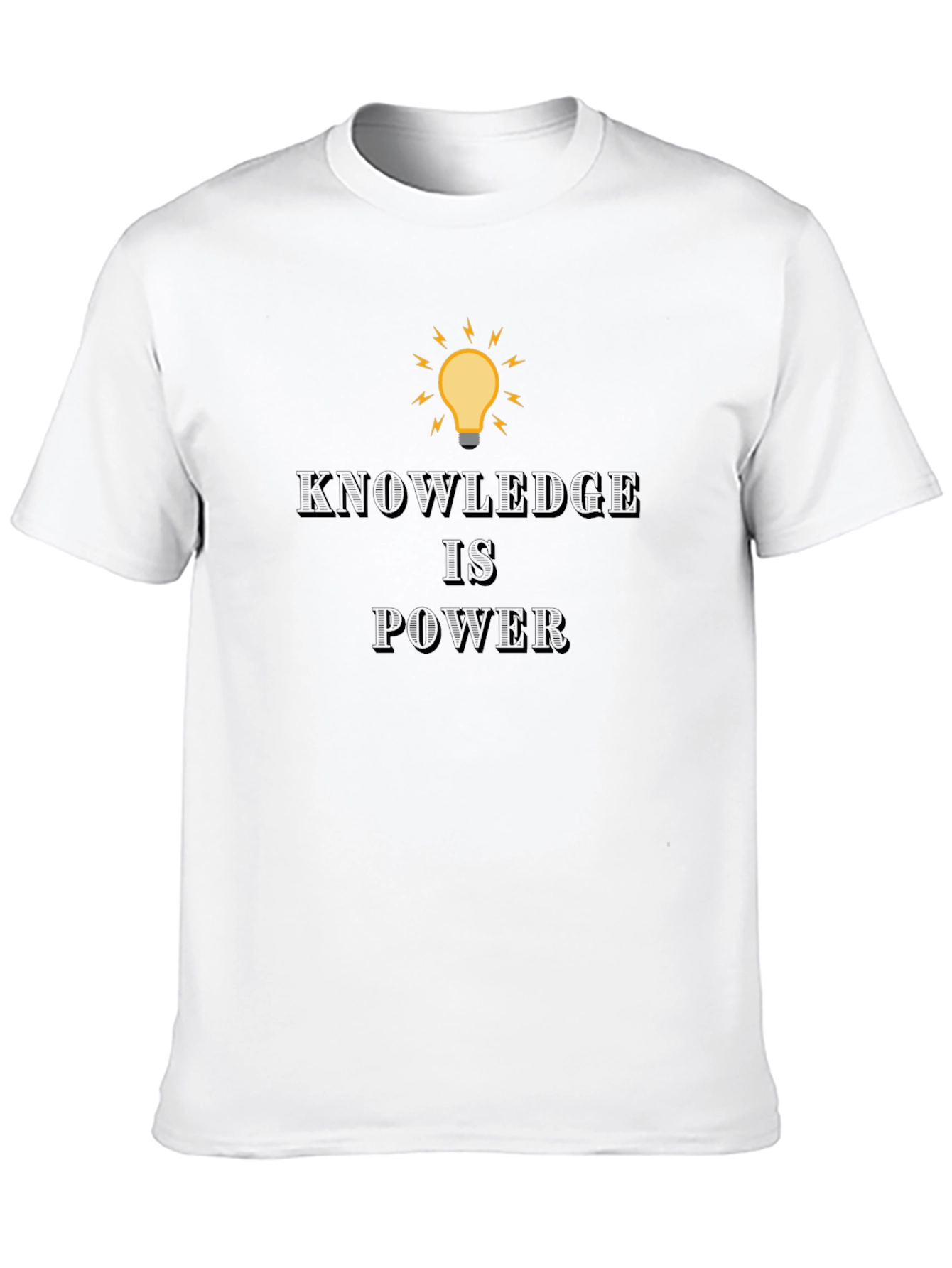 Knowledge is Power Black T-Shirt