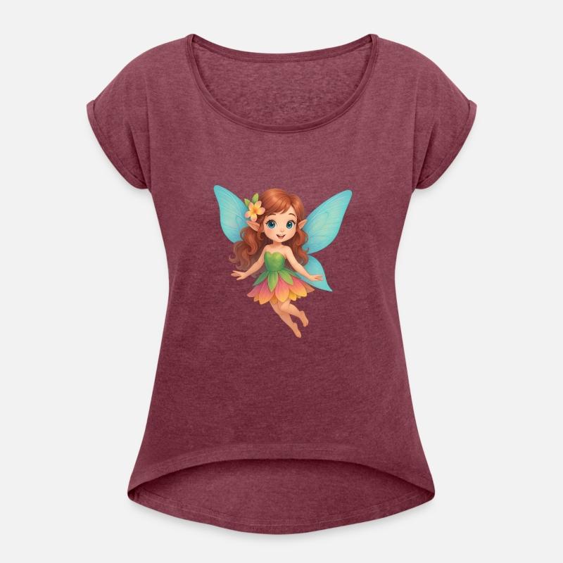 Adorable Fairy with Colorful Wings and Dress