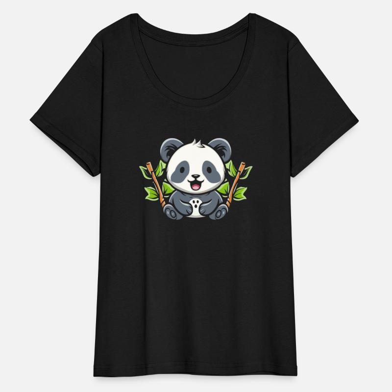 Adorable panda T Shirt design premium