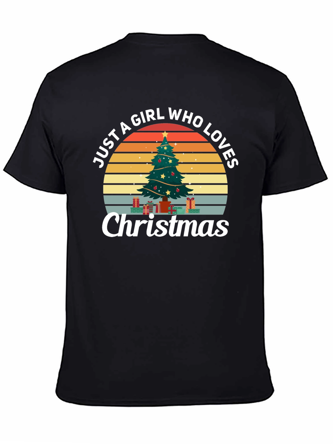 Just A Girl Who Loves Christmas Graphic Tee
