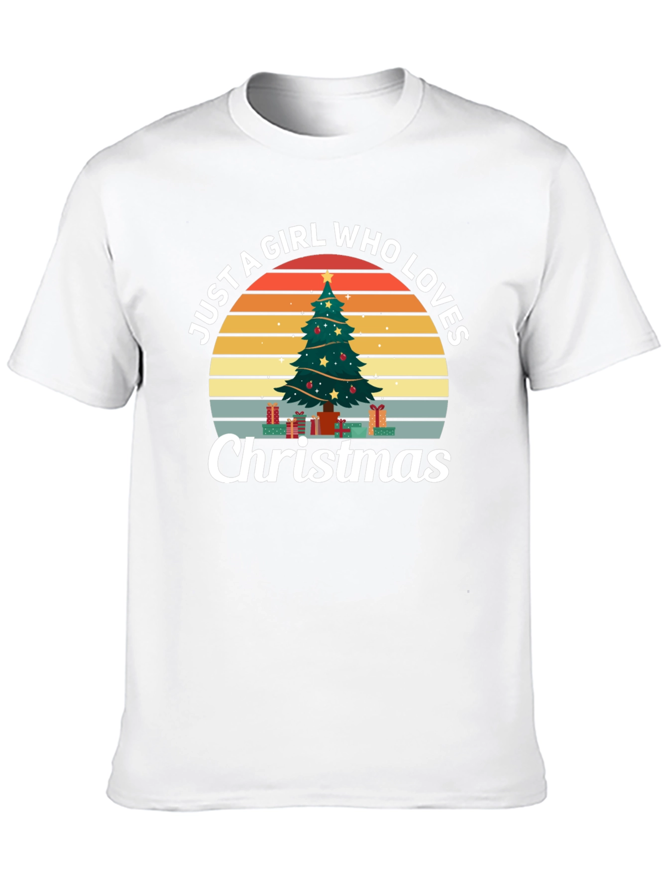 Just A Girl Who Loves Christmas Graphic Tee