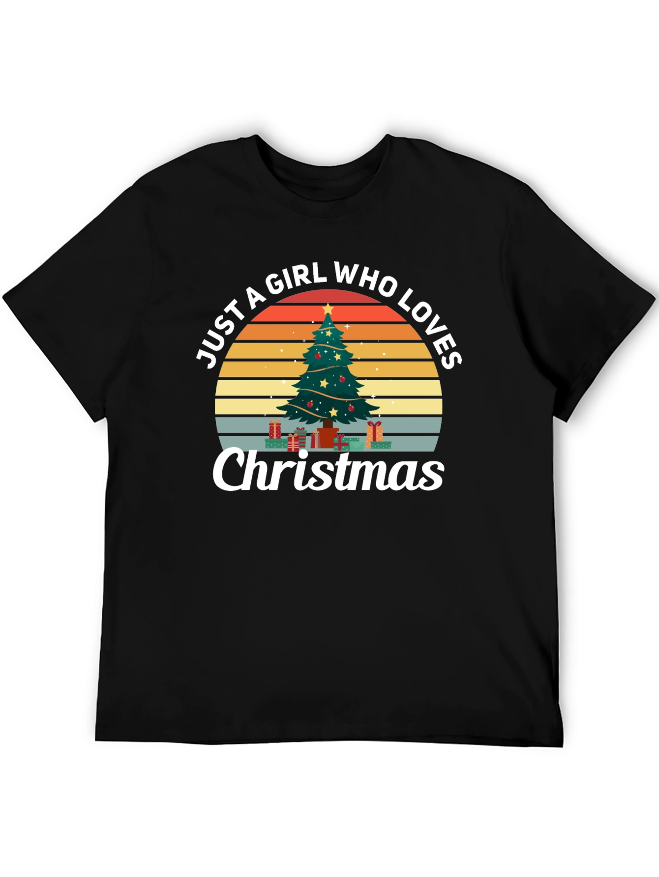 Just A Girl Who Loves Christmas Graphic Tee