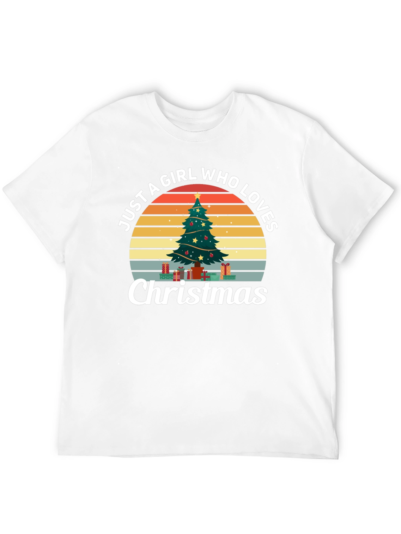 Just A Girl Who Loves Christmas Graphic Tee
