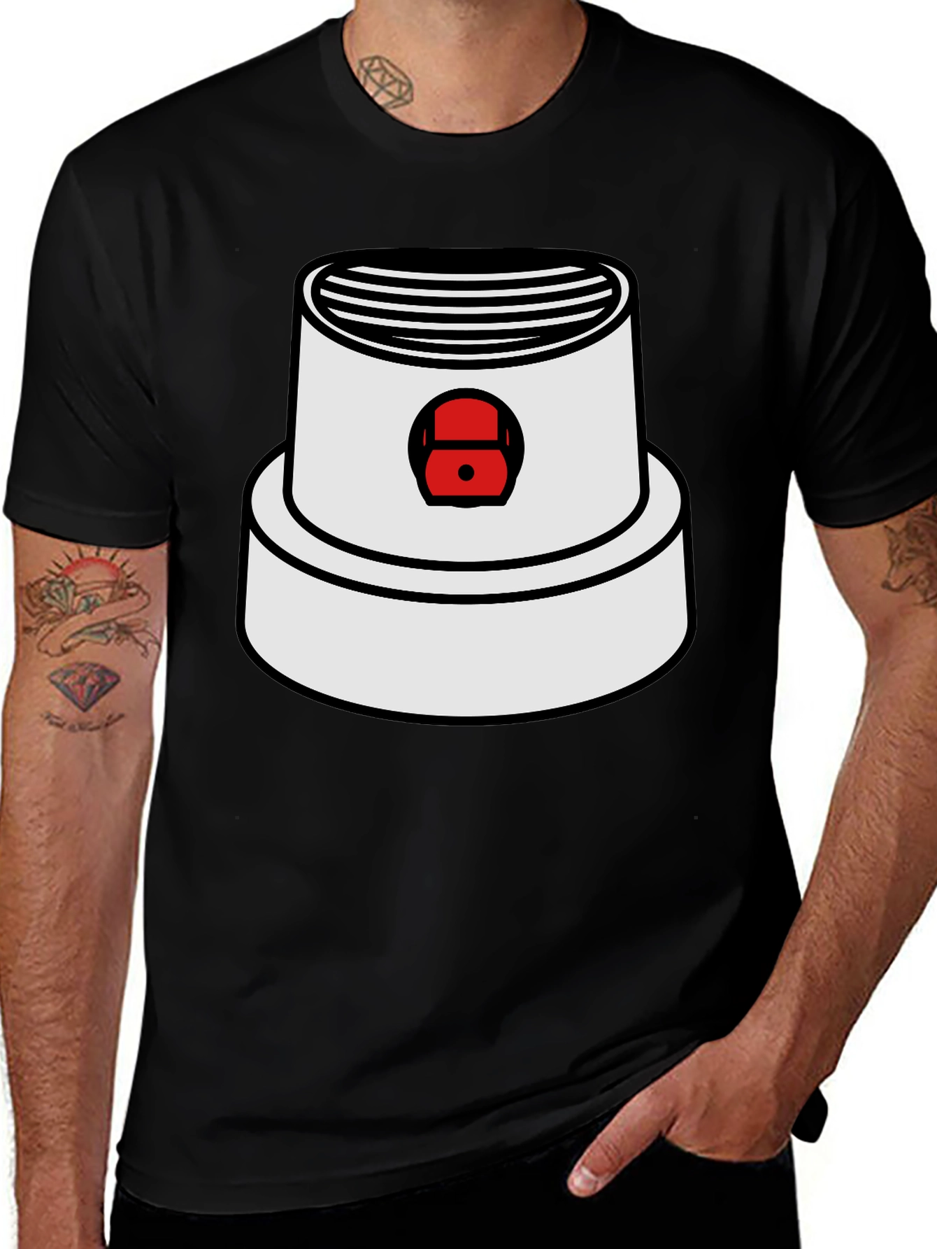 Spray Paint Cap Graphic Tee