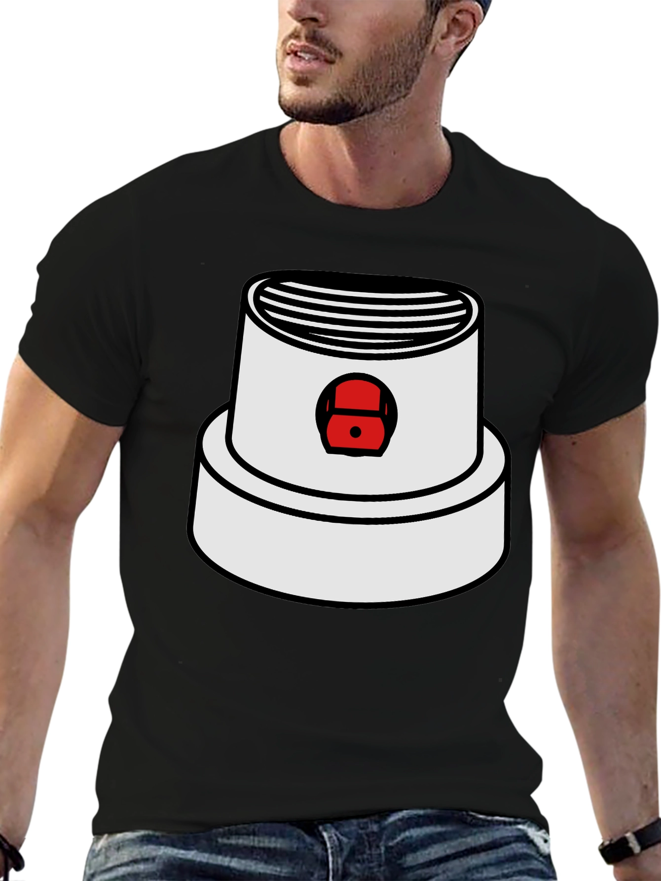 Spray Paint Cap Graphic Tee