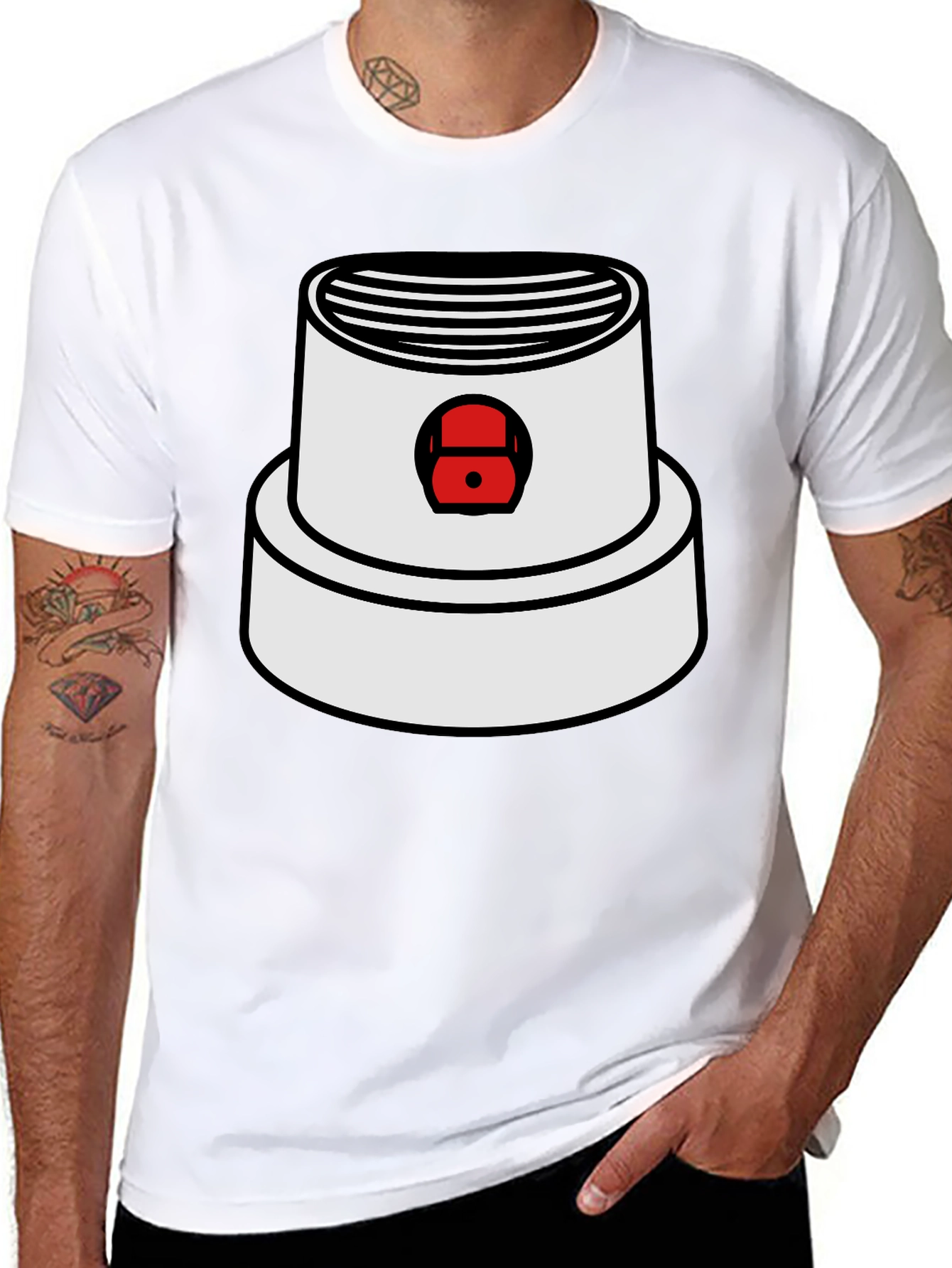 Spray Paint Cap Graphic Tee