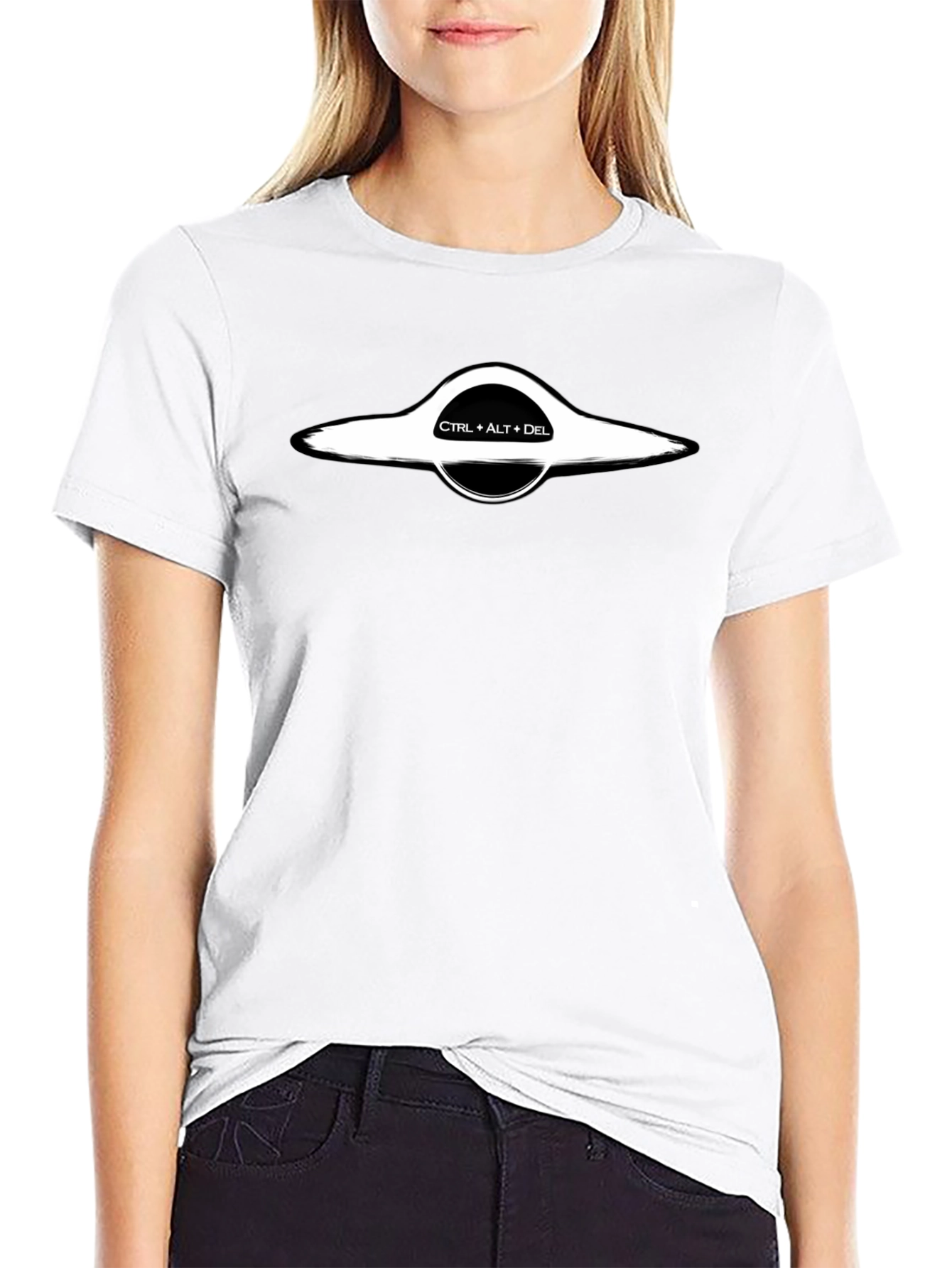 CTRL+ALT+DEL Black Hole Graphic Tee