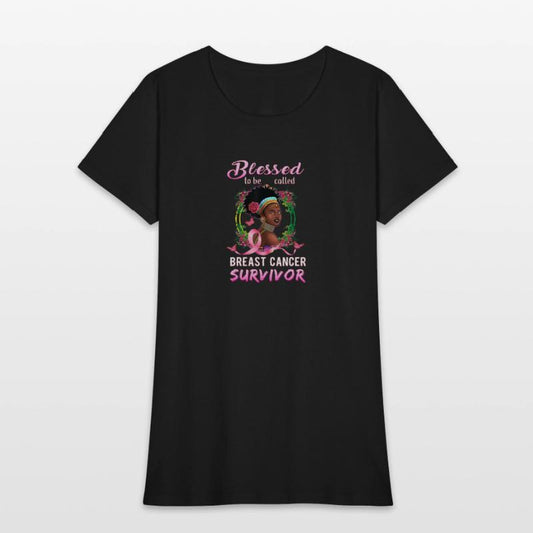 African American Breast Cancer Shirts Women Blesse