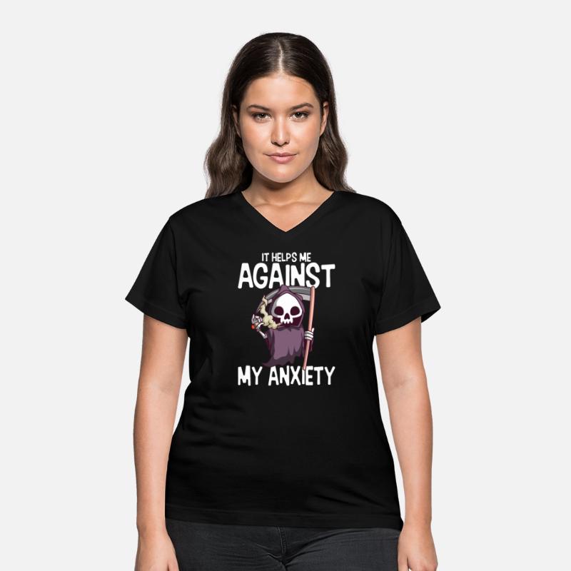 Against My Anxiety Smoking Marijuana Weed