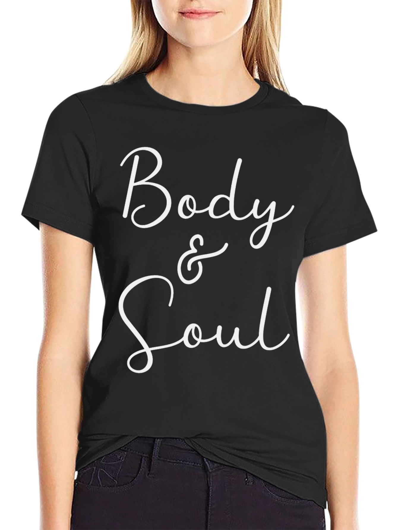 Body & Soul Graphic Tee - Stylish Cotton Blend