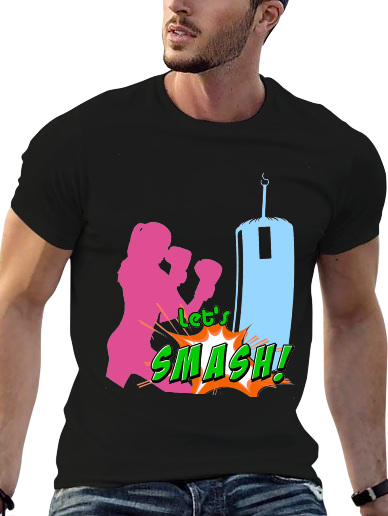 Smash Graphic T-Shirt Boxing Tee Fitness Apparel