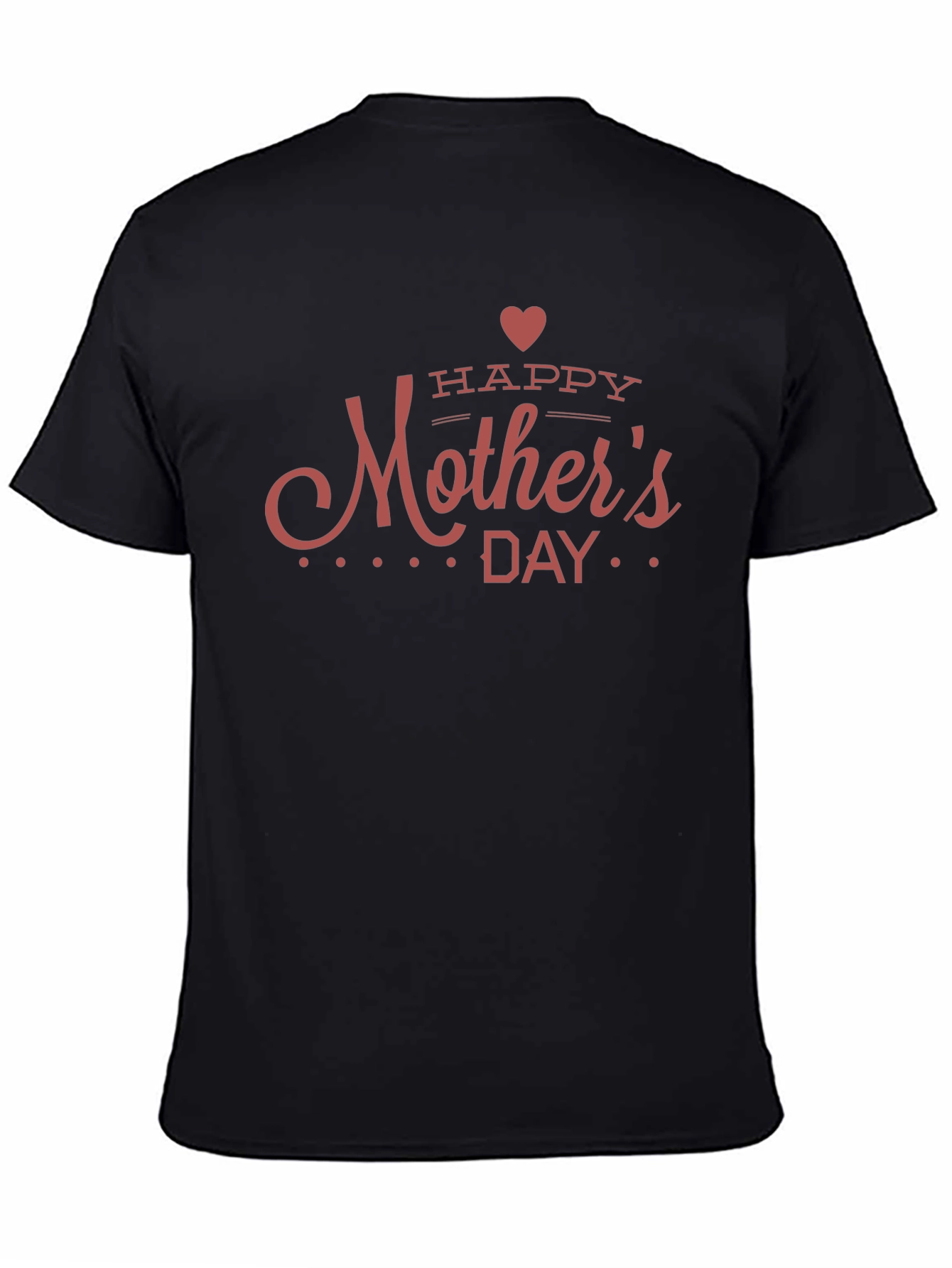 Happy Mothers Day Graphic Tee - Black