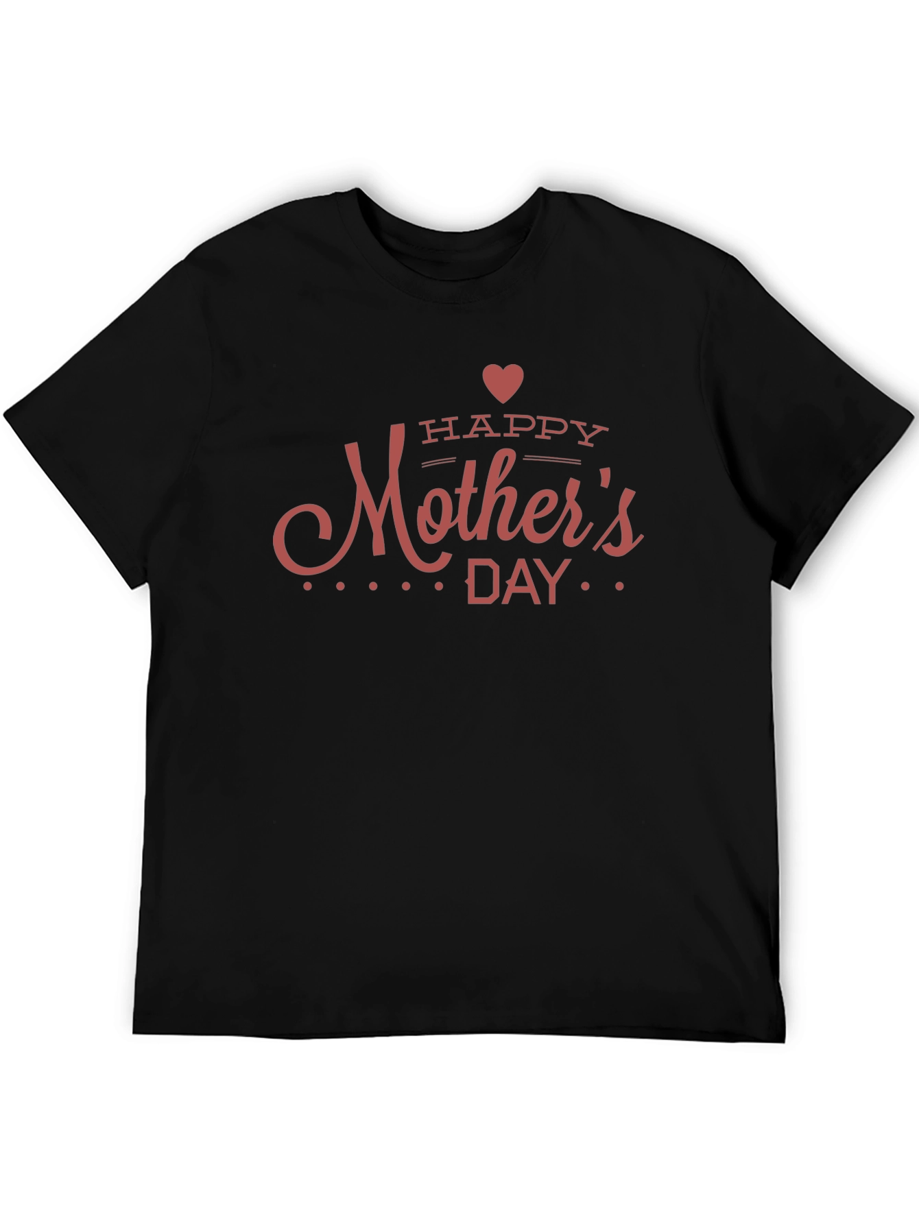 Happy Mothers Day Graphic Tee - Black