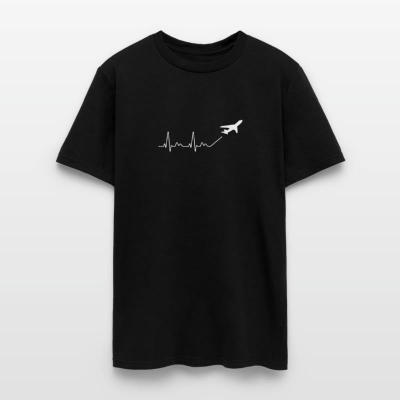 Airplane Heartbeat Travel Design Cool Gift Idea