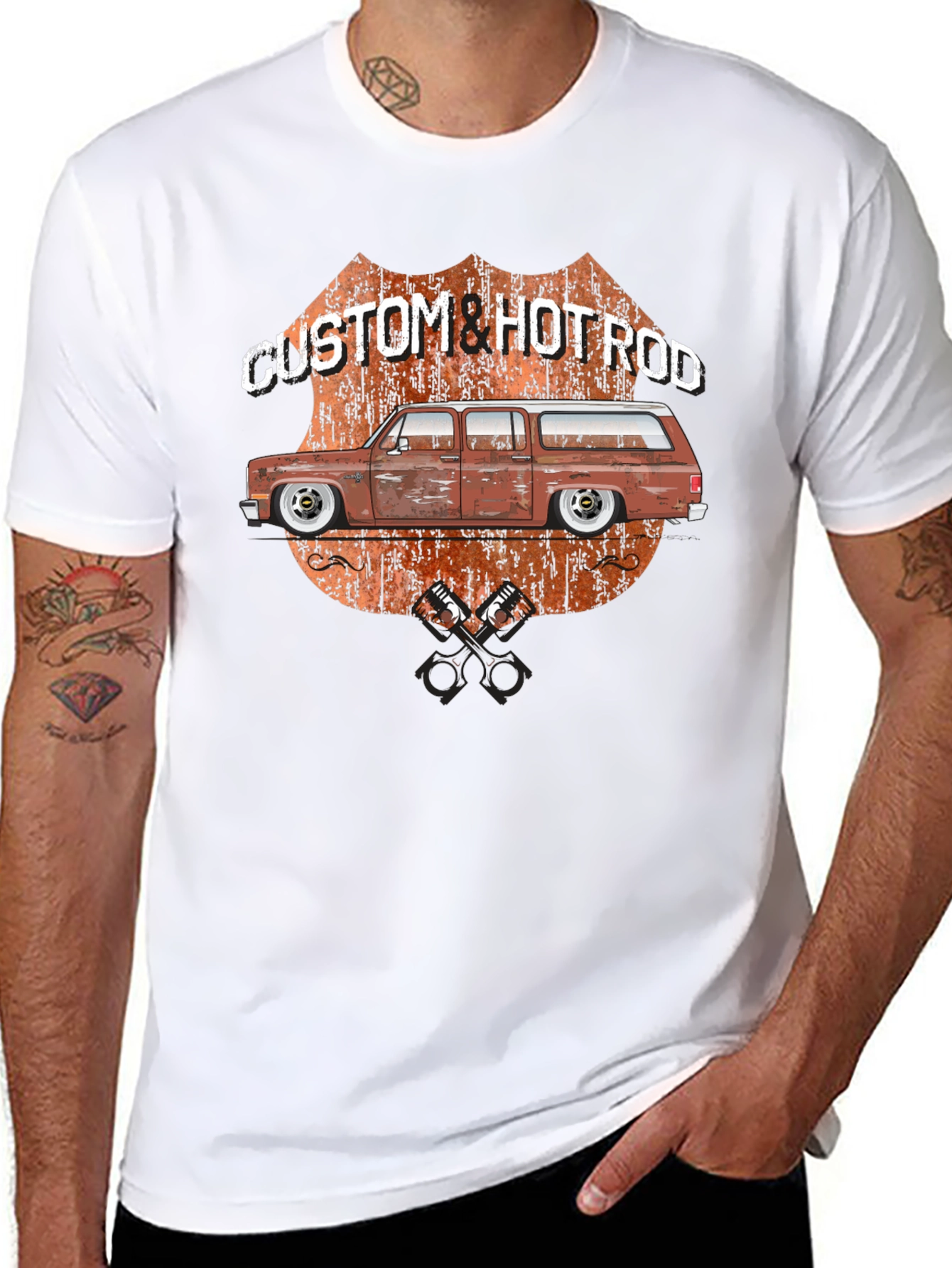 Custom & Hotrod Black Graphic T-Shirt