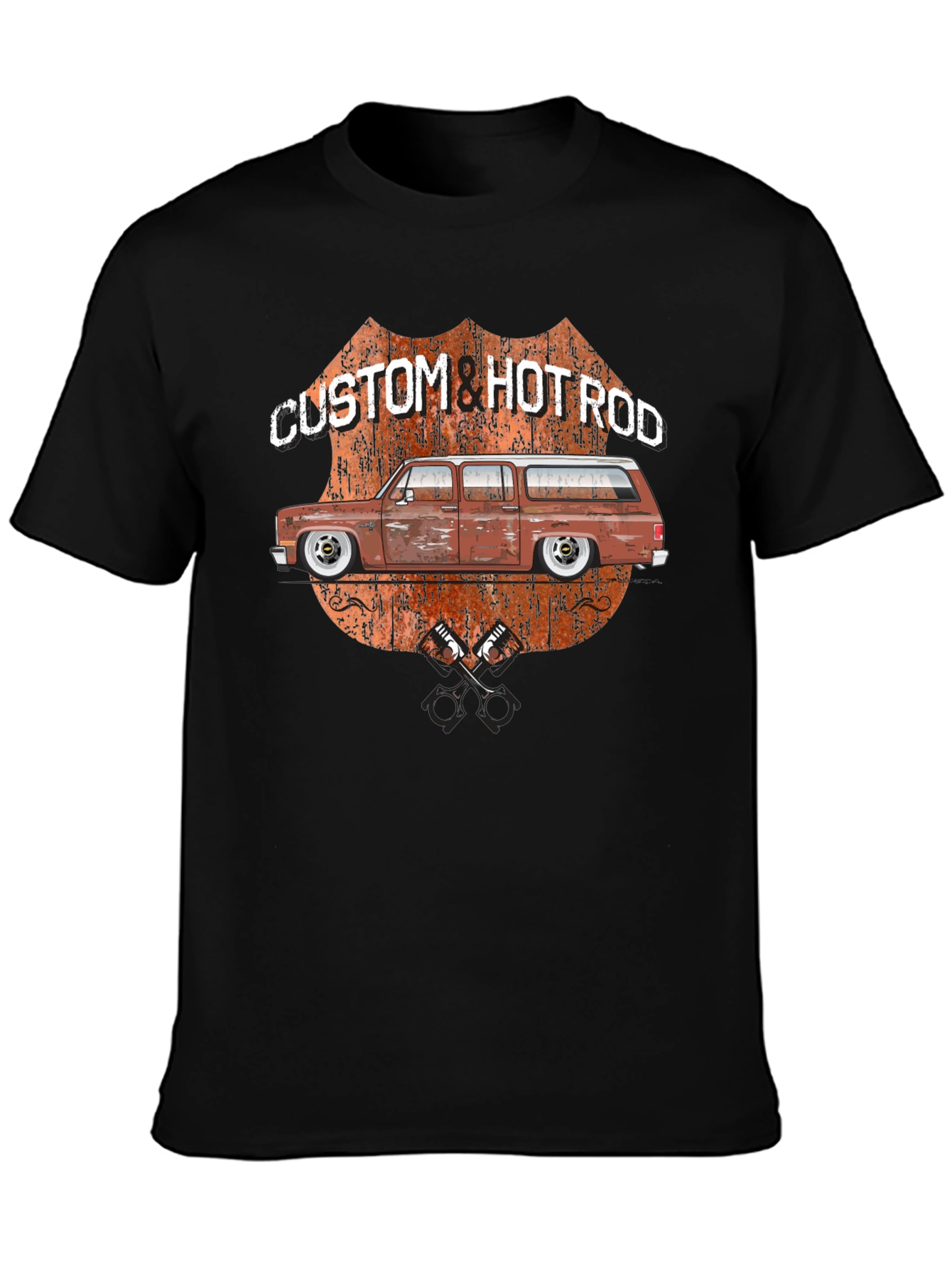 Custom & Hotrod Black Graphic T-Shirt