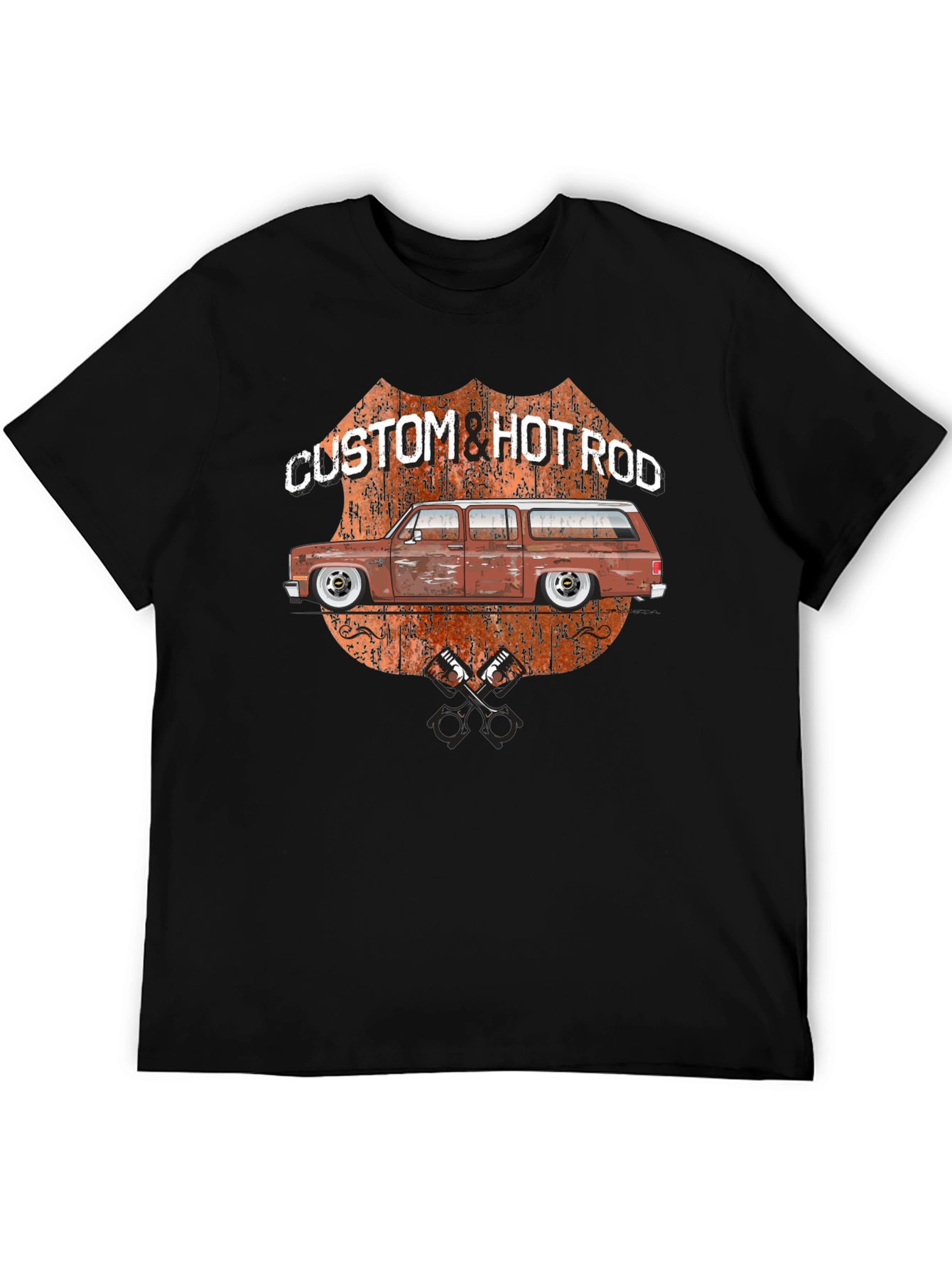 Custom & Hotrod Black Graphic T-Shirt