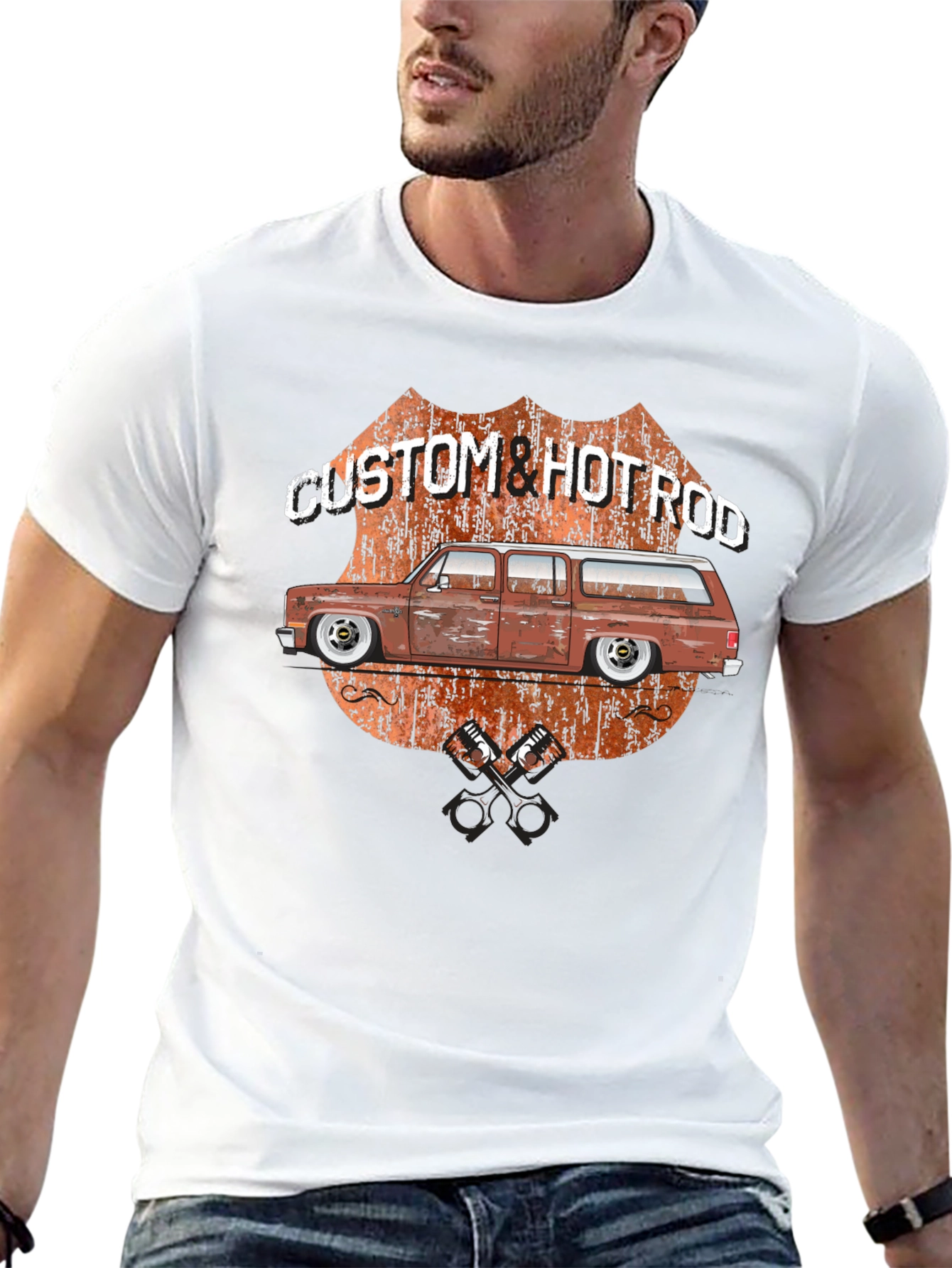 Custom & Hotrod Black Graphic T-Shirt