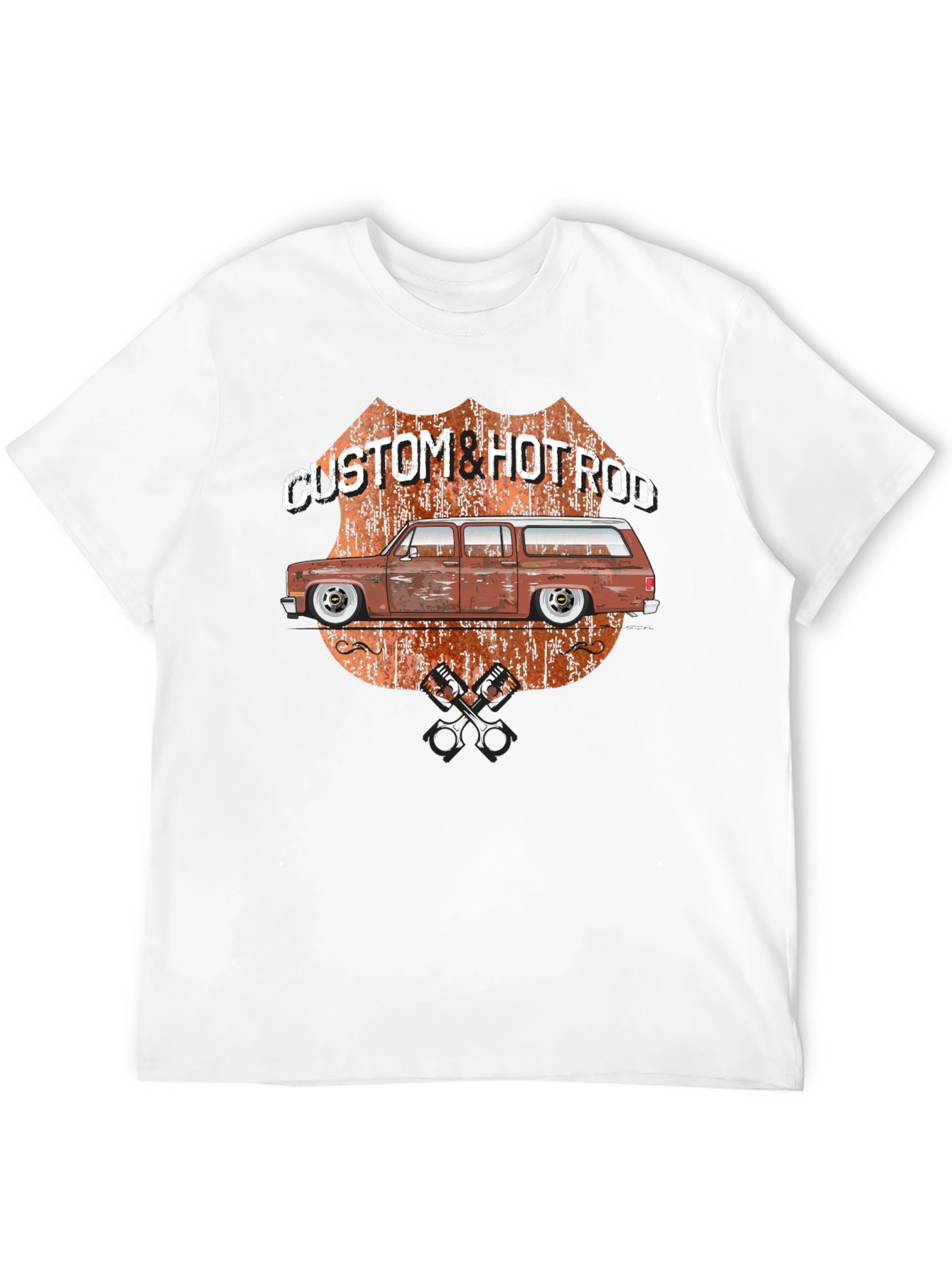 Custom & Hotrod Black Graphic T-Shirt