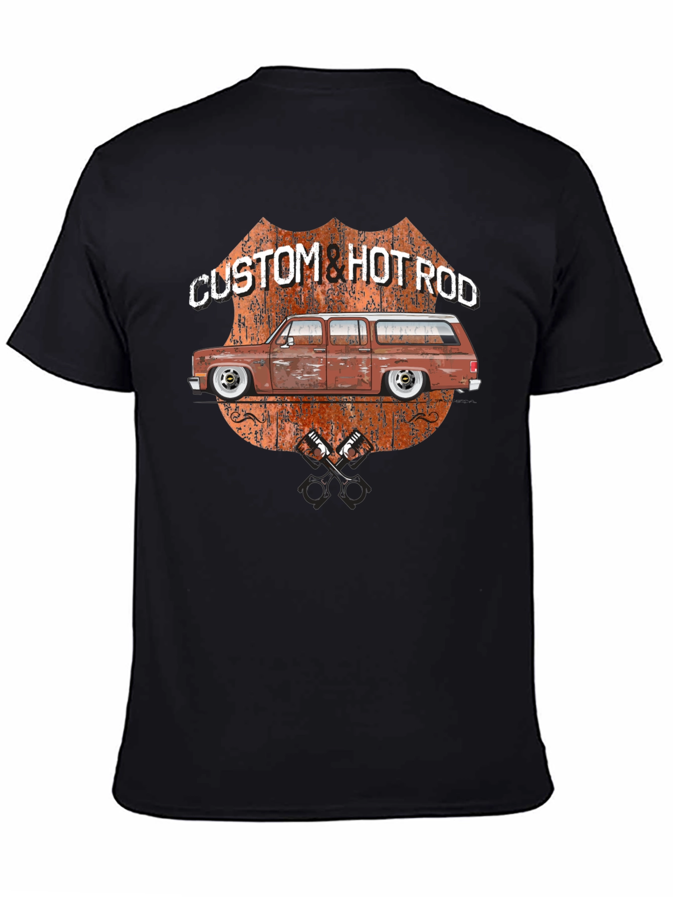 Custom & Hotrod Black Graphic T-Shirt