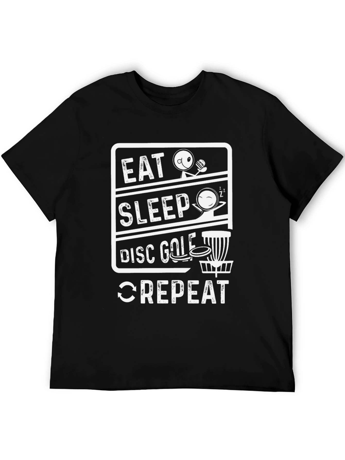 Eat Sleep Disc Golf Repeat - Graphic Tee