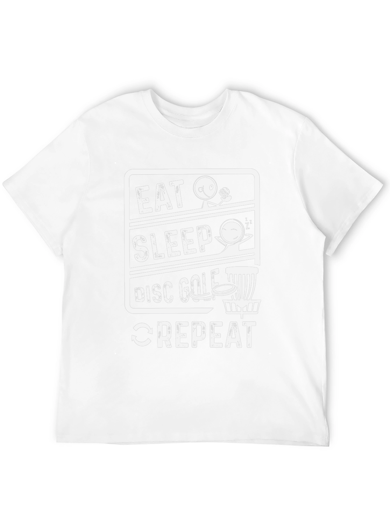 Eat Sleep Disc Golf Repeat - Graphic Tee