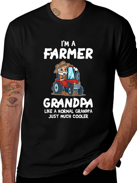 Farmer Grandpa T-Shirt - Much Cooler Than Normal!