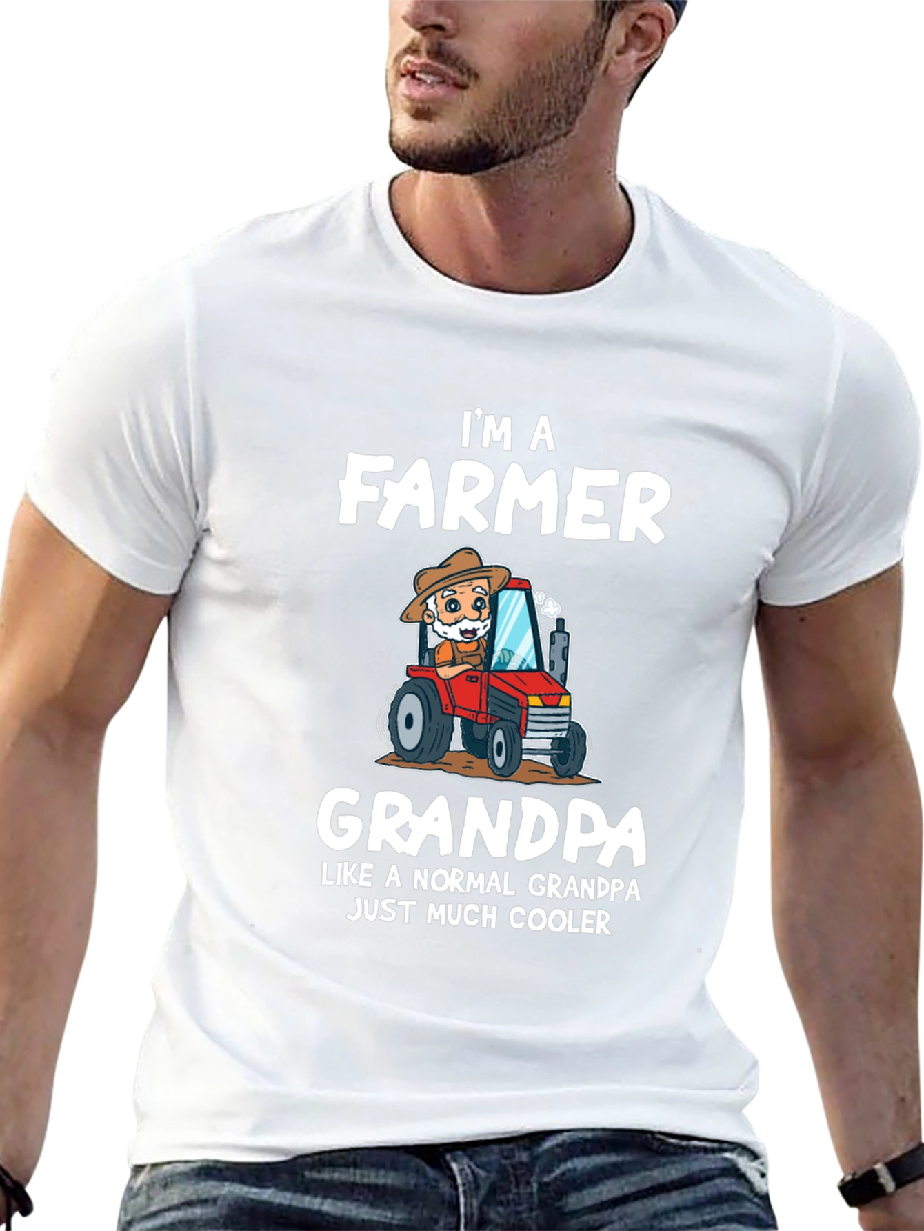 Farmer Grandpa T-Shirt - Much Cooler Than Normal!