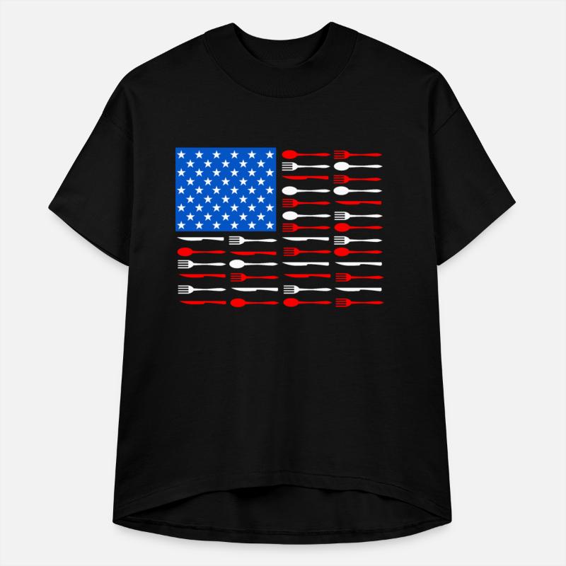 AMERICAN FLAG CUTLERY - SPOON, FORK, AND KNIFE