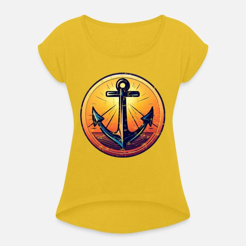 Anchor Sunset Red Colors