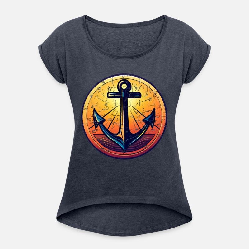 Anchor Sunset Red Colors