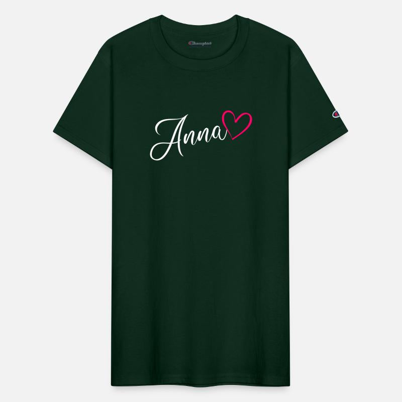 Anna Name Pink Heart