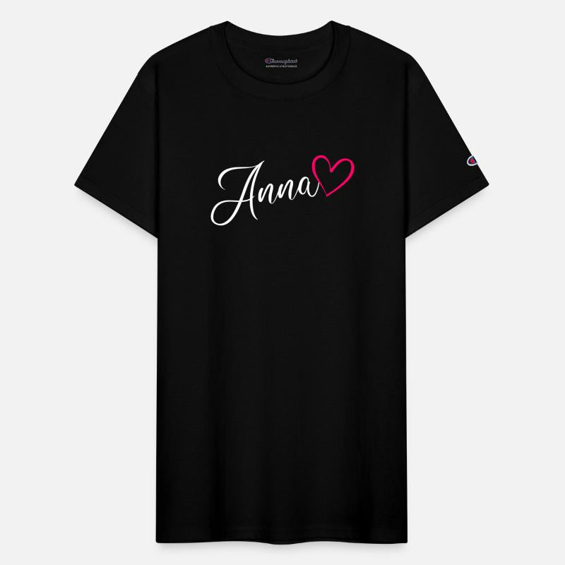 Anna Name Pink Heart